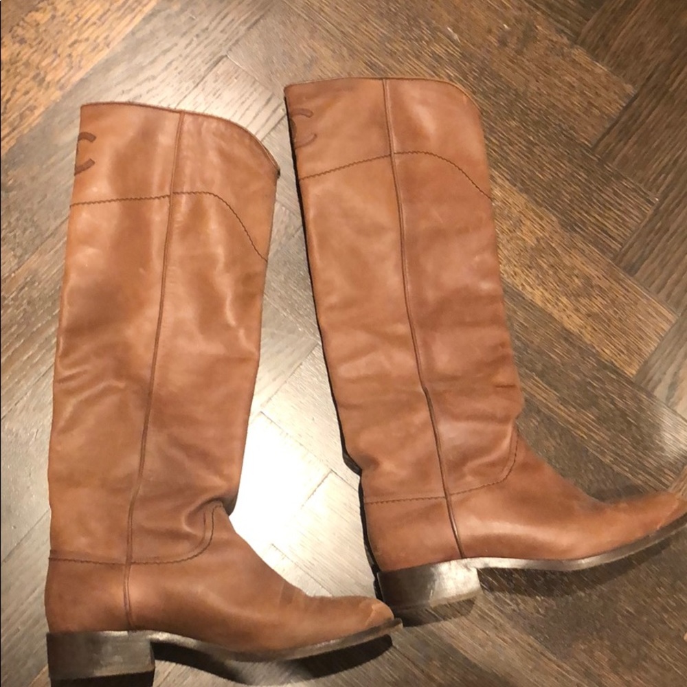 Chanel riding boot